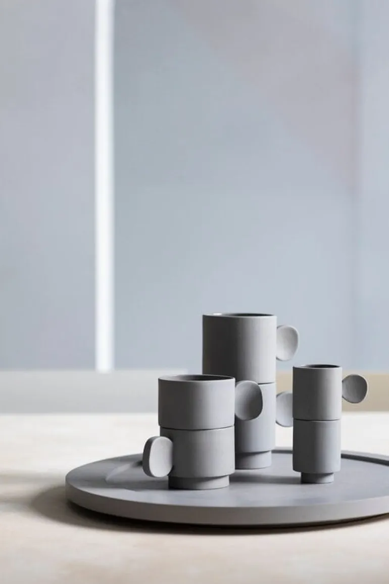 valerie_objects Inner Circle espresso cup, light grey