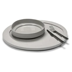 valerie_objects Inner Circle high plate, light grey