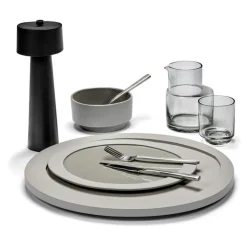 valerie_objects Inner Circle plate, M, light grey