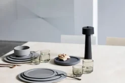 valerie_objects Inner Circle tumbler, 4 pcs, 15 cl, smokey grey