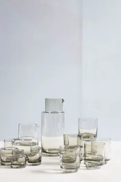 valerie_objects Inner Circle carafe, 20 cl, smokey grey