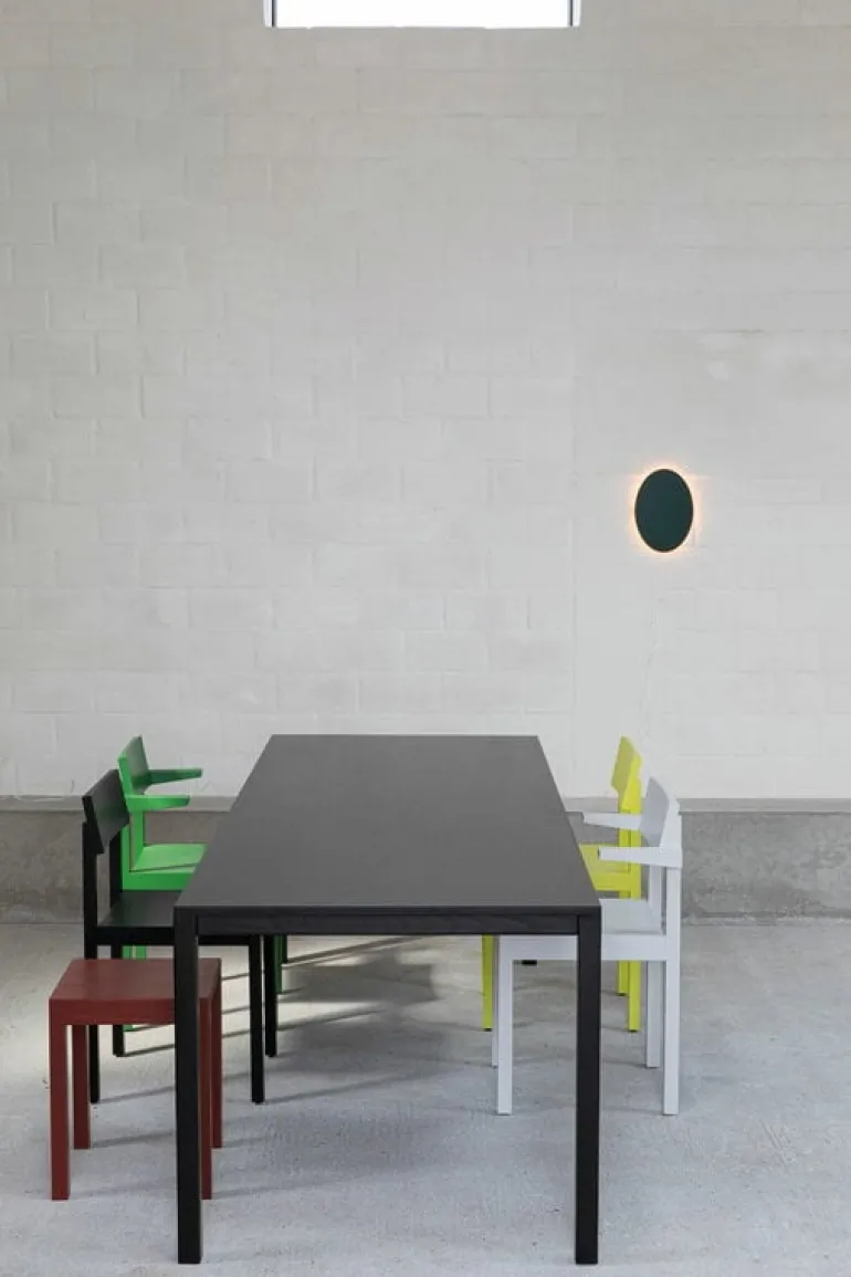 valerie_objects Silent dining table, S, coal