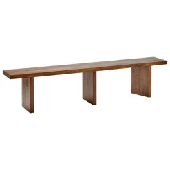 valerie_objects Solid bench, 200 cm, walnut