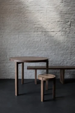 valerie_objects Solid bench, 200 cm, walnut