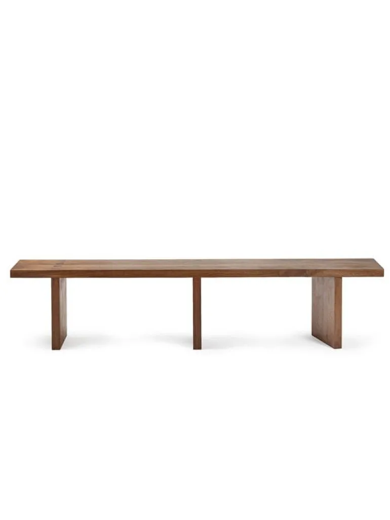 valerie_objects Solid bench, 200 cm, walnut