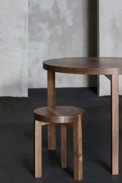 valerie_objects Solid stool, walnut