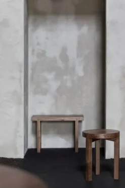 valerie_objects Solid stool, walnut