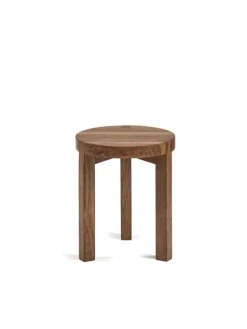 valerie_objects Solid stool, walnut