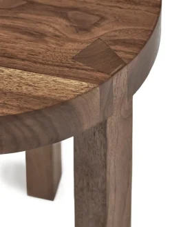valerie_objects Solid stool, walnut