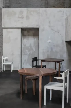 valerie_objects Solid stool, walnut