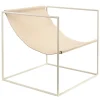 valerie_objects Solo Seat lounge chair, cream - leather