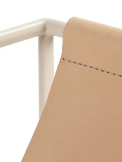 valerie_objects Solo Seat lounge chair, cream - leather