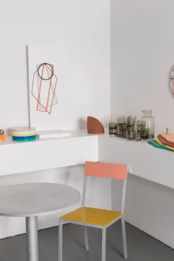 valerie_objects Trivets, 4 pcs, lacquered steel, multi colour