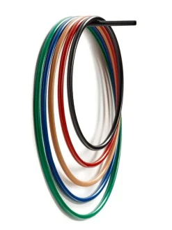 valerie_objects Trivets Round, 5 pcs, lacquered steel, multi colour