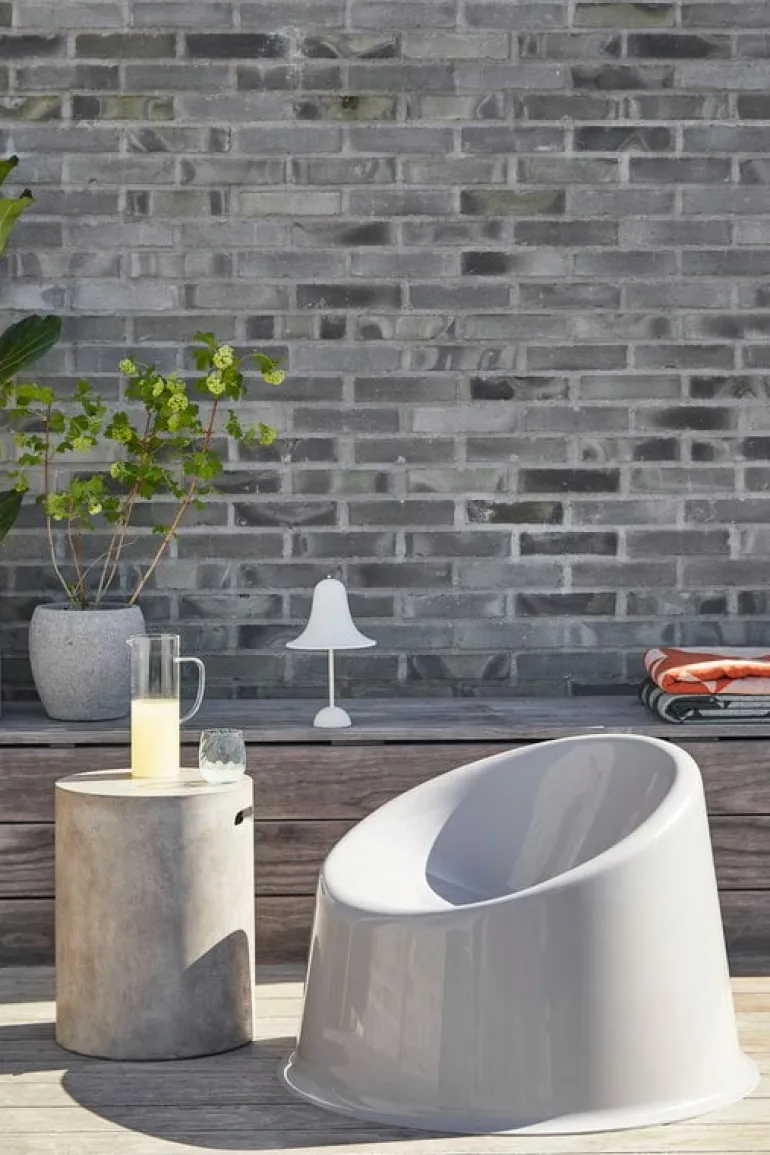 Verpan Pantop Portable table lamp 18 cm, matt white