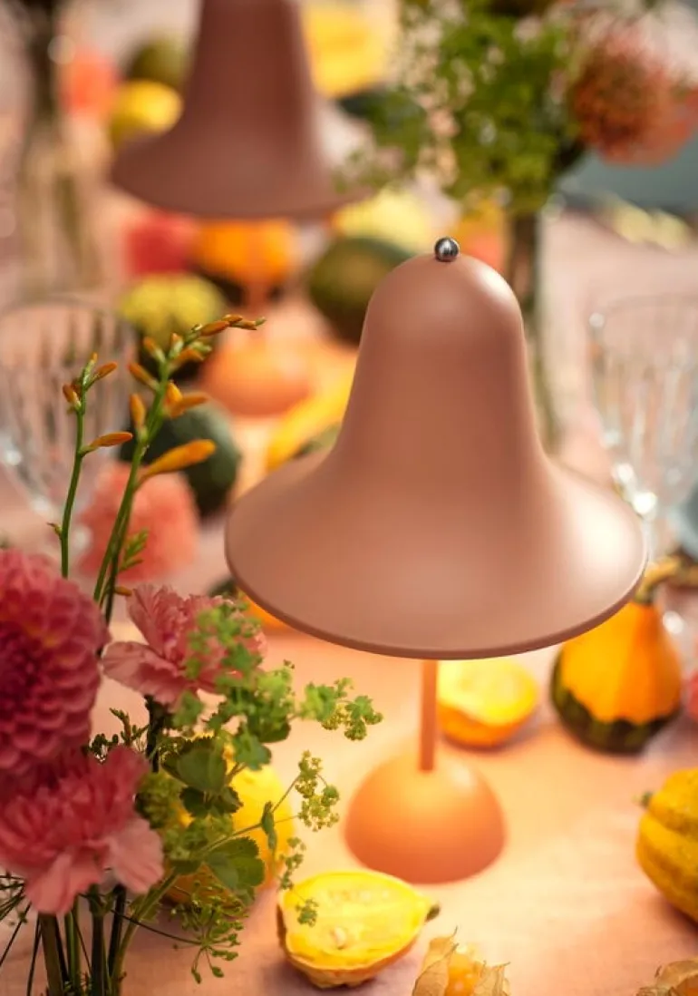 Verpan Pantop Portable table lamp 18 cm, matt terracotta