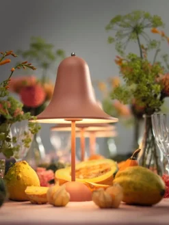 Verpan Pantop Portable table lamp 18 cm, matt terracotta