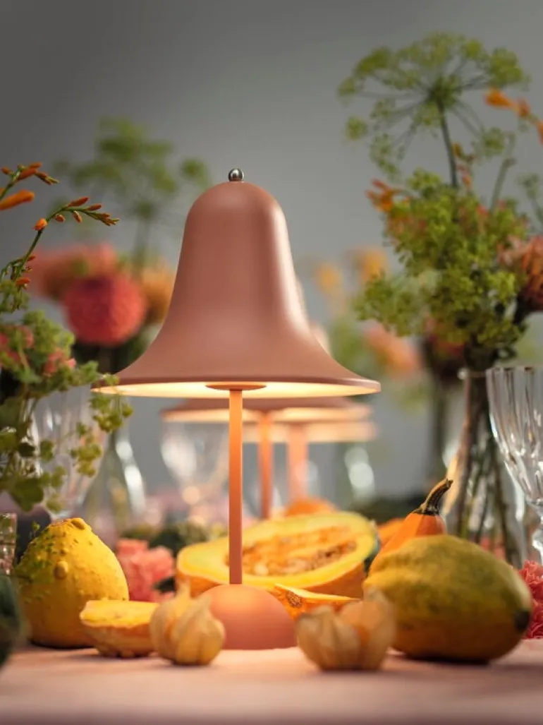 Verpan Pantop Portable table lamp 18 cm, matt terracotta