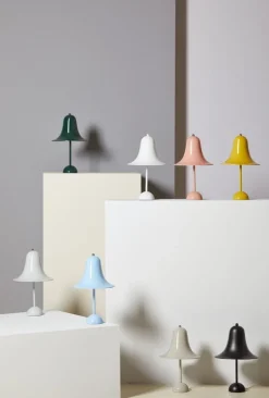 Verpan Pantop table lamp 23 cm, burgundy