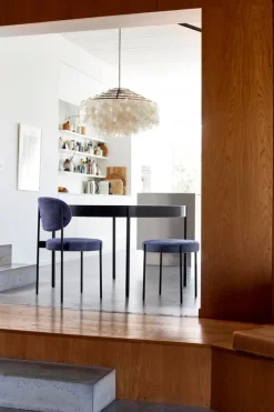 Verpan Series 430 chair, dark blue