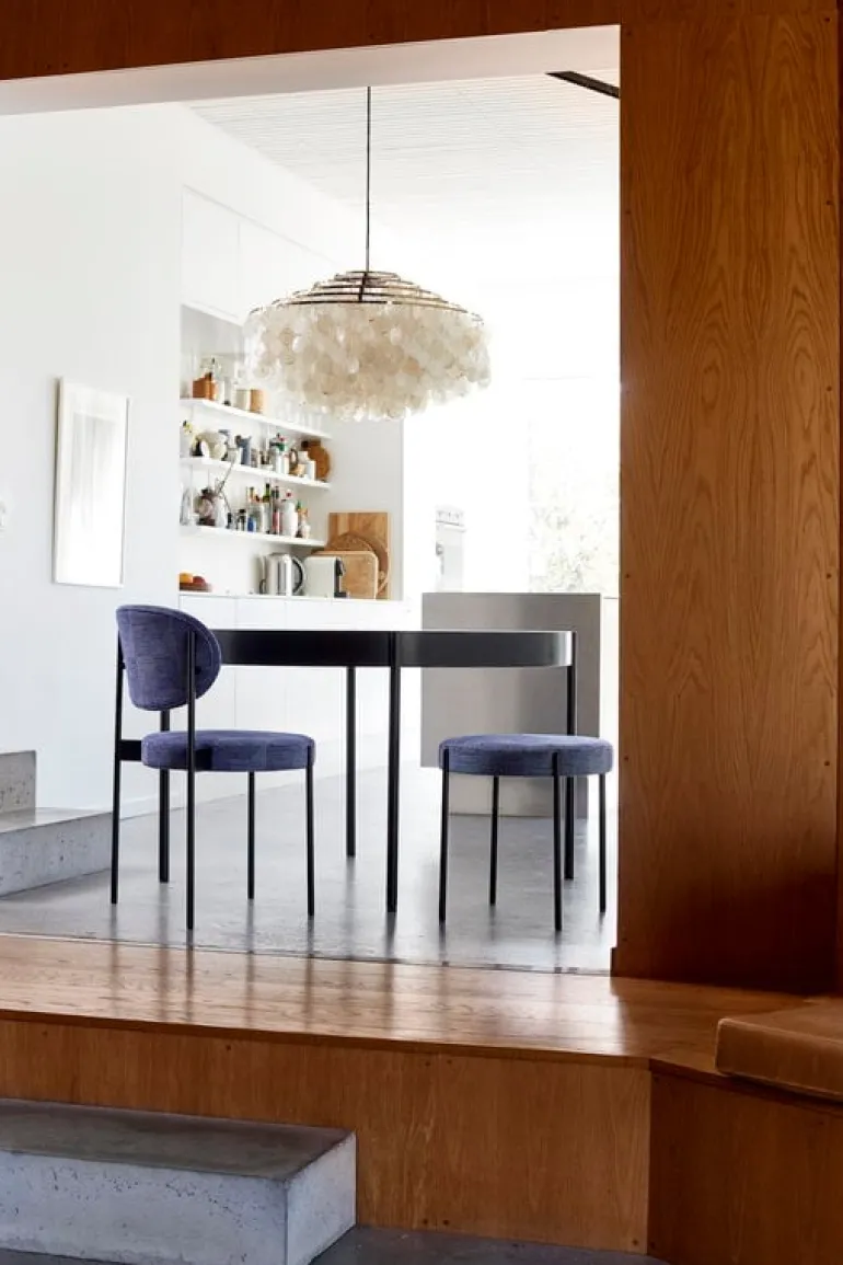 Verpan Series 430 chair, dark blue