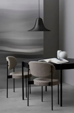 Verpan Series 430 dining table 120 cm, black laminate