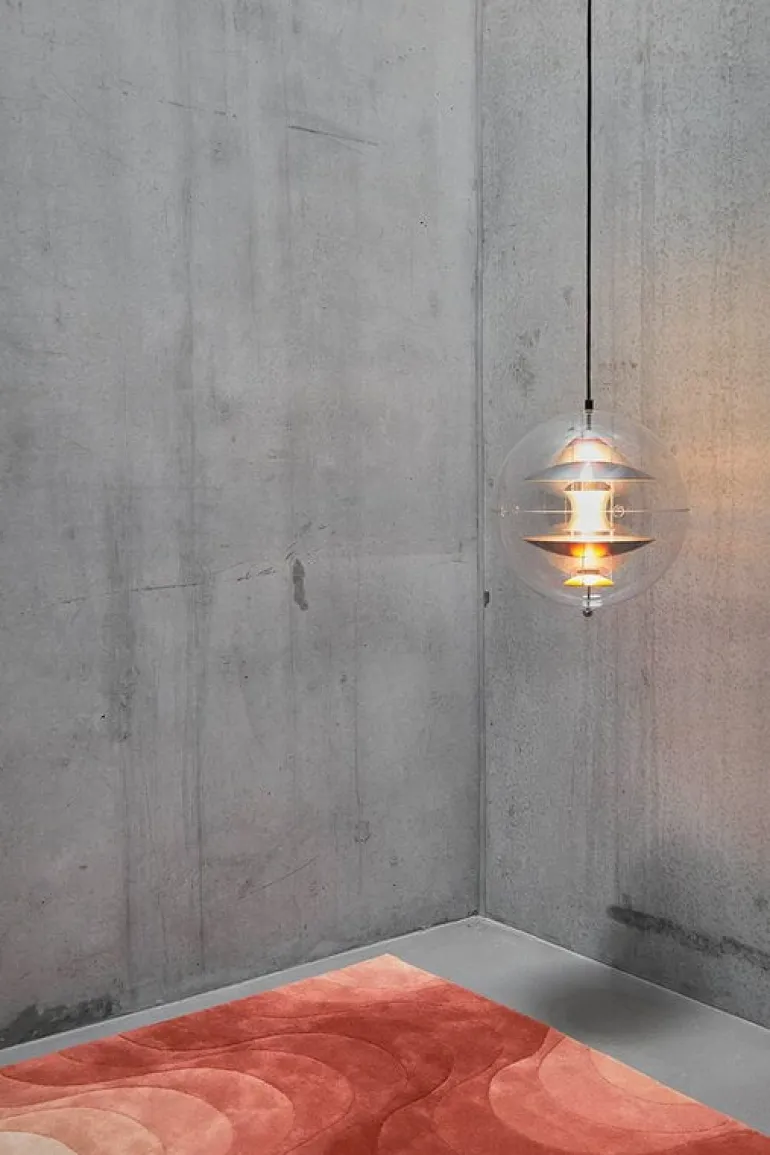 Verpan VP Globe pendant, 40 cm, brushed aluminium