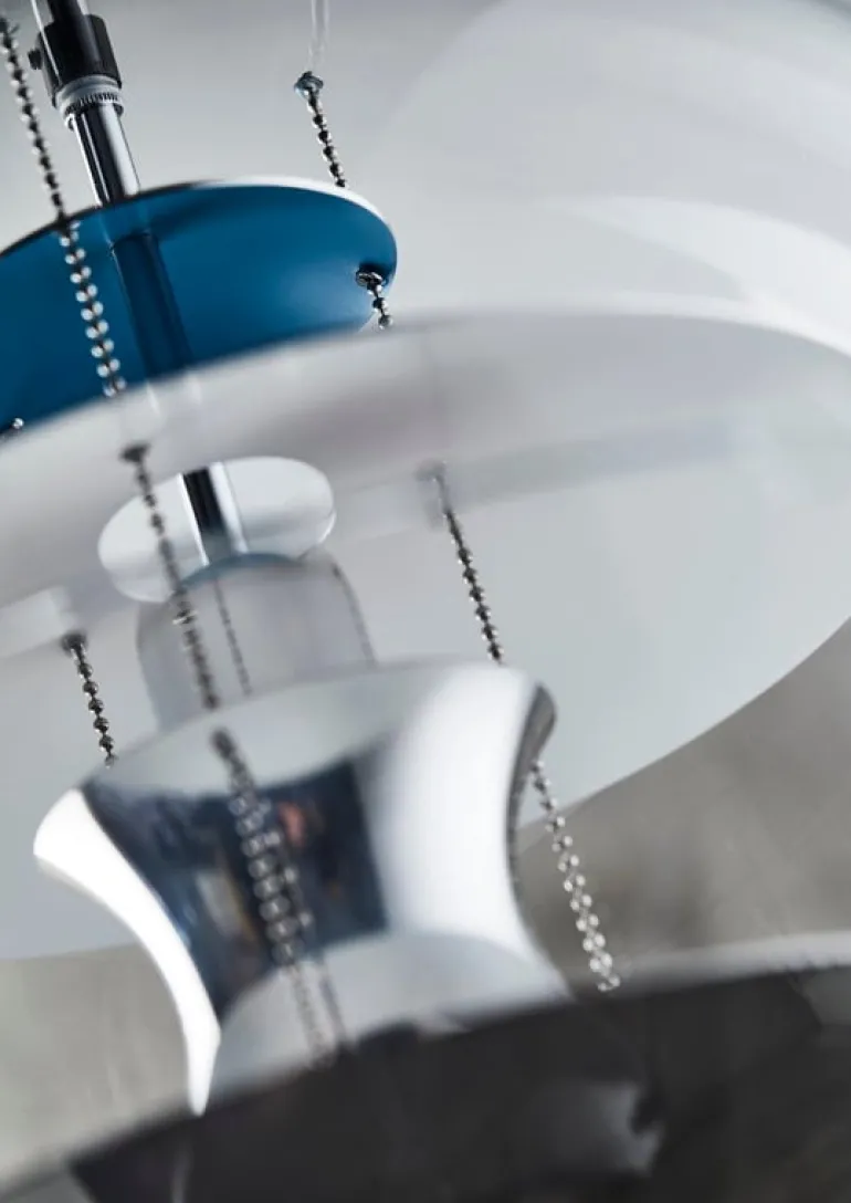 Verpan VP Globe pendant, 40 cm, polished aluminium