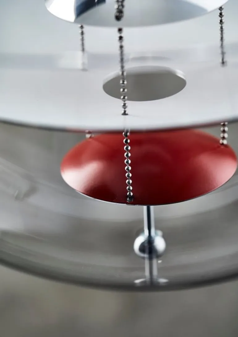 Verpan VP Globe pendant, 40 cm, polished aluminium