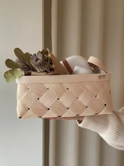 Verso Design Lastu birch basket, rectangle, S