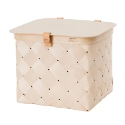 Verso Design Lastu birch basket with lid, M