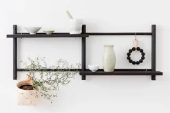Verso Design Tikas wall rack, black