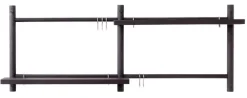 Verso Design Tikas wall rack, black