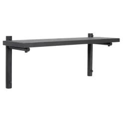 Verso Design Tikas wall shelf, 19 x 60 cm, black