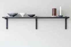 Verso Design Tikas wall shelf, 19 x 120 cm, black