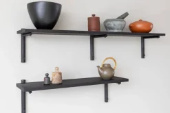 Verso Design Tikas wall shelf, 24 x 120 cm, black