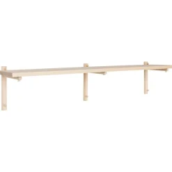 Verso Design Tikas wall shelf 24 x 120 cm, birch