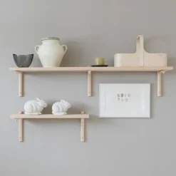 Verso Design Tikas wall shelf 24 x 120 cm, birch