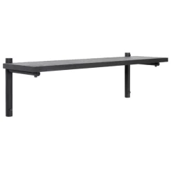 Verso Design Tikas wall shelf, 24 x 80 cm, black