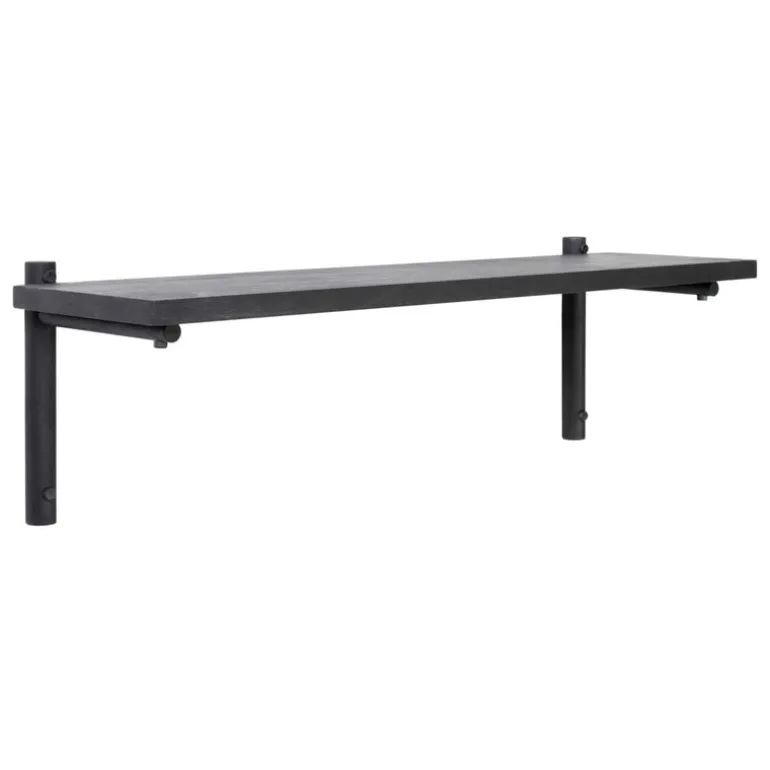 Verso Design Tikas wall shelf, 24 x 80 cm, black