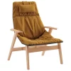 Viccarbe Ace armchair with headrest, matt oak - Remix 433