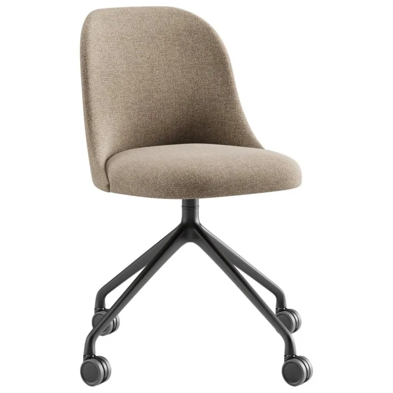 Viccarbe Aleta chair, pyramid casters base, black - Gaudi 11
