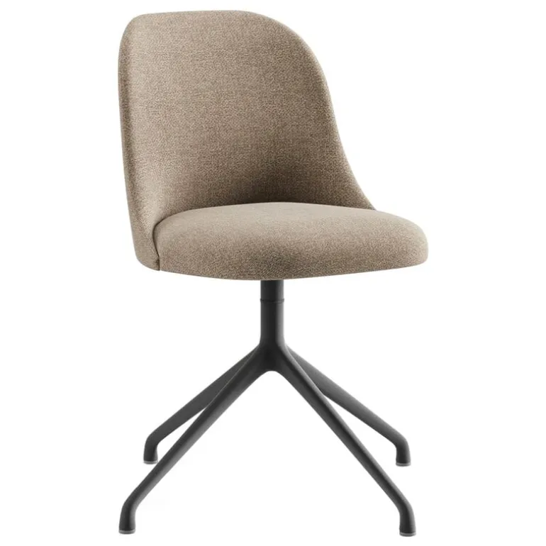 Viccarbe Aleta chair, pyramid swivel base, black - Gaudi 11