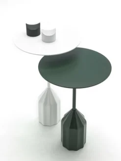 Viccarbe Burin Mini side table, 36 cm, black