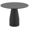 Viccarbe Burin table, 100 cm, black - black laminate