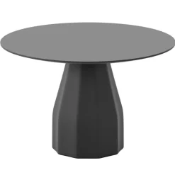 Viccarbe Burin table, 120 cm, black - lacquered black