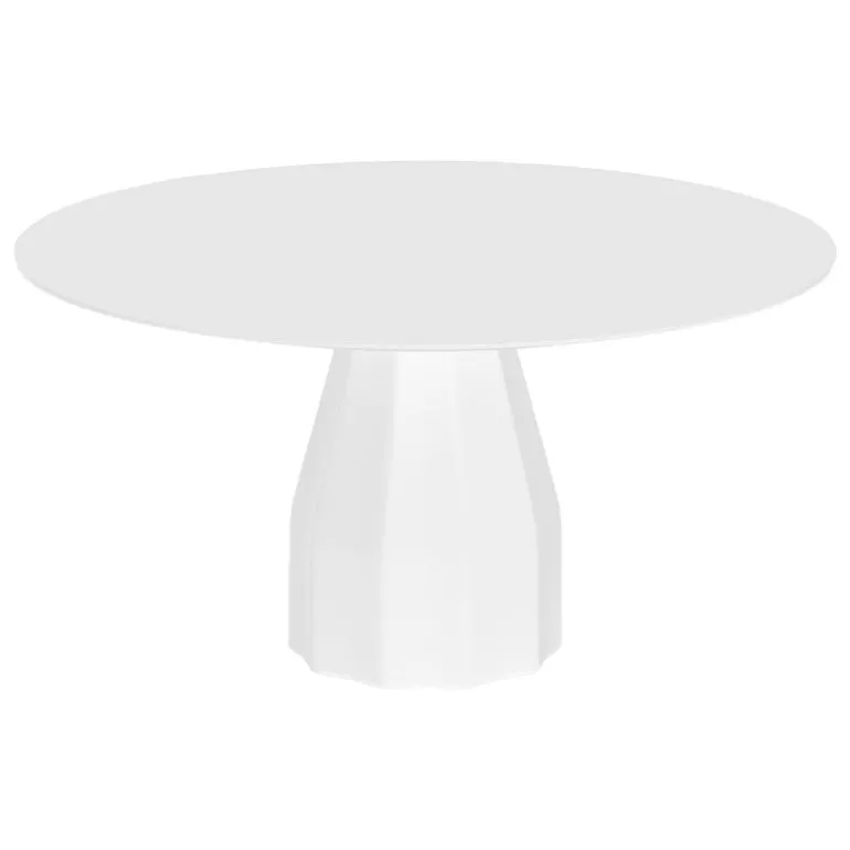 Viccarbe Burin table, 150 cm, white - lacquered white