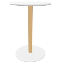 Viccarbe Common low table, 45 cm, matt beech - white
