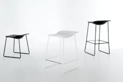 Viccarbe Last Minute stool, medium, white