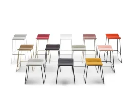 Viccarbe Last Minute stool, medium, white